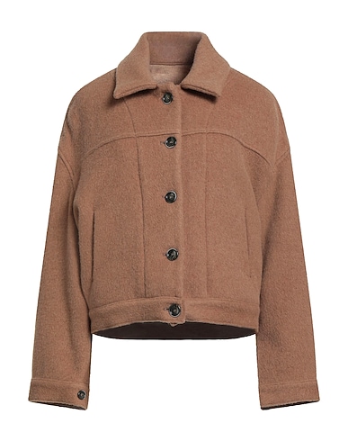 NINE IN THE MORNING Coat Camel 57% Wool, 29% Polyamide, 14% Virgin Wool