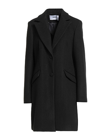 SILVIAN HEACH Coat Black 100% Polyester