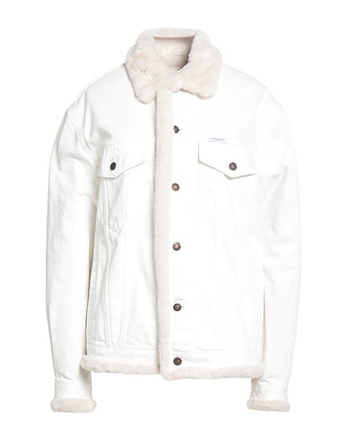 FORTE DEI MARMI COUTURE Denim jacket Off white 100% Cotton