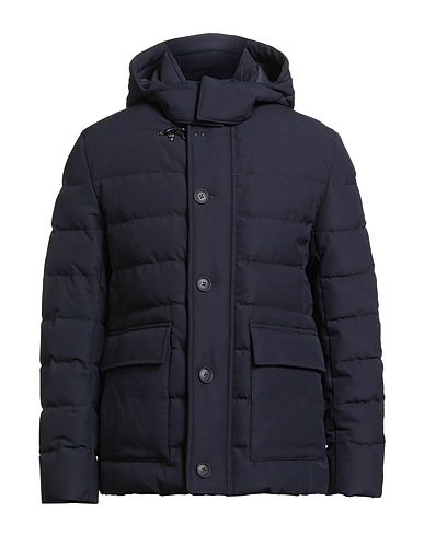 FAY Shell jacket Midnight blue 88% Polyamide, 12% Elastane