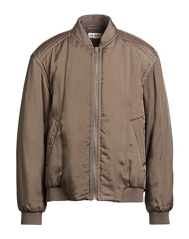 SAINT LAURENT Bomber Khaki 100% Cupro