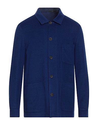 HEVÒ Solid colour shirt 100% Virgin Wool