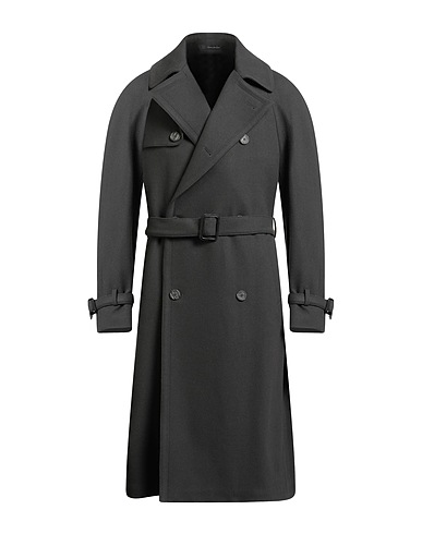TAGLIATORE Coat Charcoal 70% Virgin Wool, 20% Polyamide, 10% Cashmere
