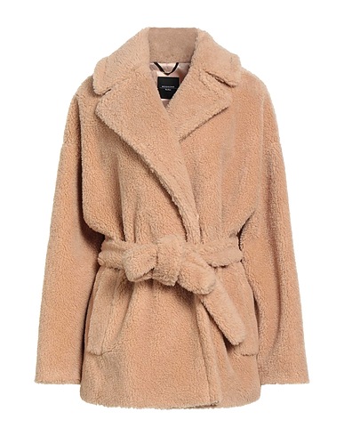 WEEKEND MAX MARA Kunstpelz Beige 52% Schurwolle, 25% Polyamid, 23% Polyester