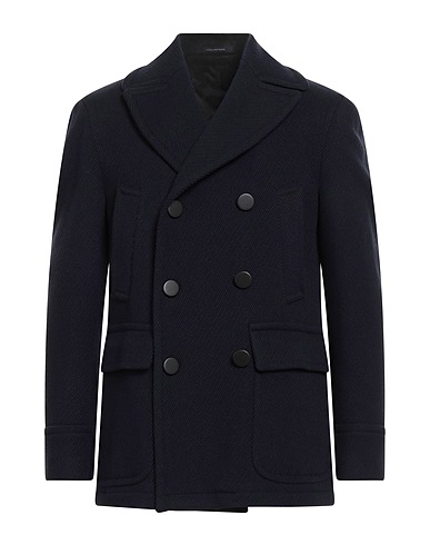 TAGLIATORE Coat Midnight blue 98% Virgin Wool, 2% Elastane
