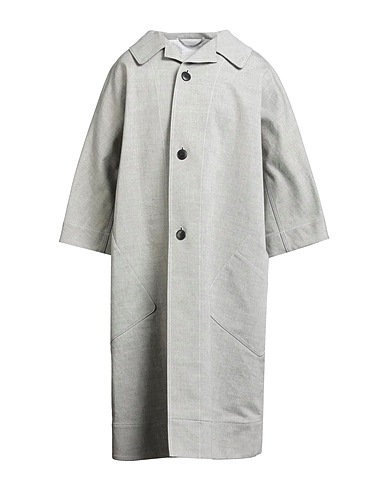 MAISON MARGIELA Full-length jacket Grey 98% Cotton, 2% Elastane