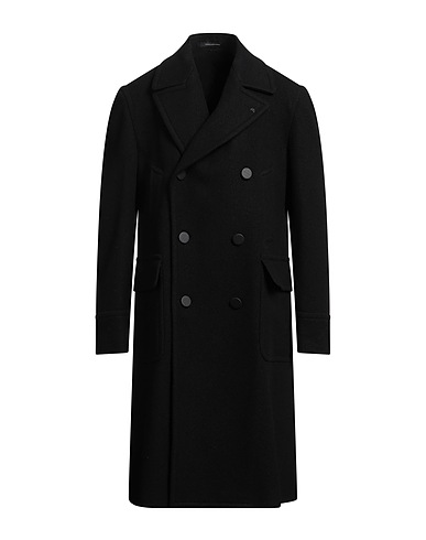 PINO LERARIO Coat Black 78% Wool, 22% Polyamide