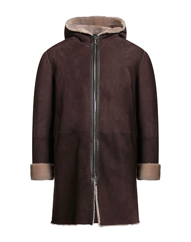 TAGLIATORE Teddy Coat Dark brown 100% Shearling