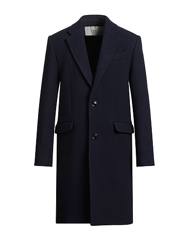 AMI ALEXANDRE MATTIUSSI Coat Midnight blue 100% Virgin Wool