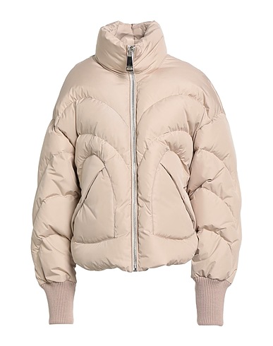 KHRISJOY Shell  jacket Beige 100% Polyester, Wool, Acrylic, Polyamide, Elastane