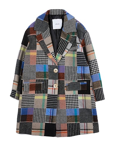 L:Ú L:Ú by MISS GRANT Coat Grey 68% Cotton, 28% Polyester, 4% Other Fibres
