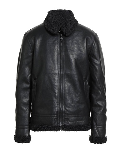 WHY NOT BRAND Teddy Coat Black 50% Polyester, 50% Polyurethane
