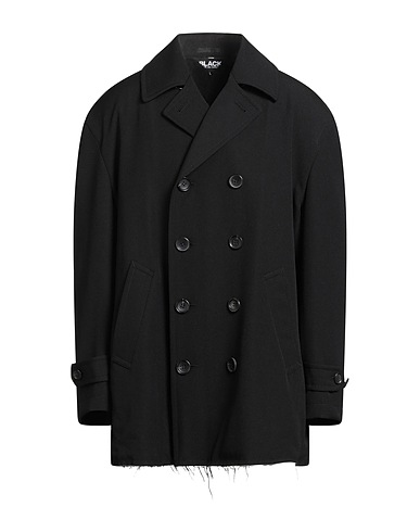 COMME des GARÇONS Coat BLACK Black 100% Wool