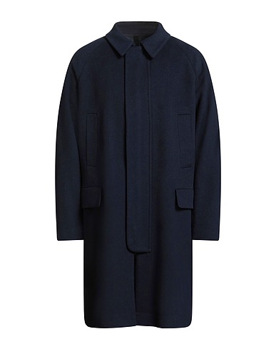 HEVÒ Coat Navy 100% Virgin Wool