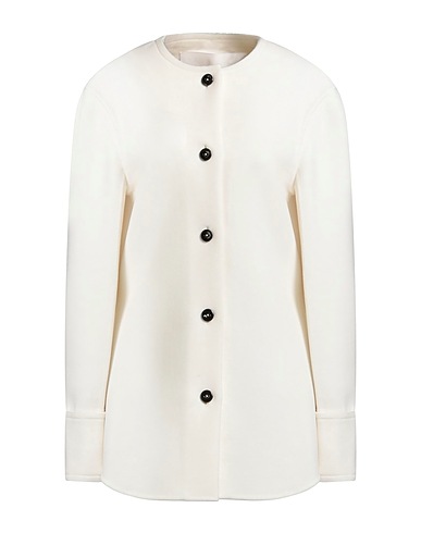 JIL SANDER Coat Cream 100% Virgin Wool