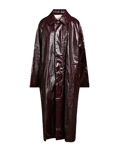 UMA WANG Full-length jacket Burgundy 100% Linen