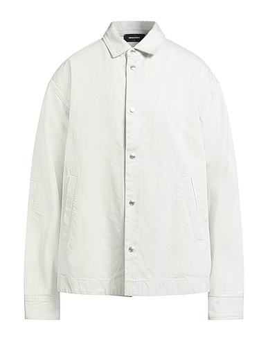 DSQUARED2 Camicia di jeans ICON Grigio chiaro 100% Cotone
