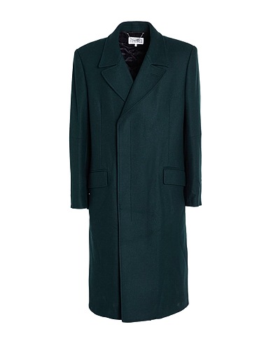 MM6 MAISON MARGIELA Cappotto Verde scuro 80% Lana, 20% Poliammide