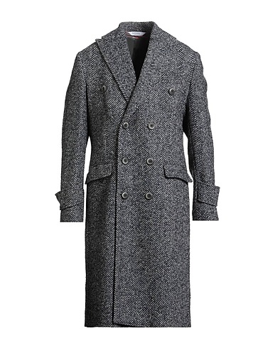 BOTTEGA MARTINESE Coat Midnight blue 60% Wool, 20% Polyamide, 15% Acrylic, 5% Polyester