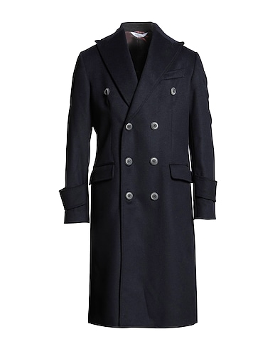 BOTTEGA MARTINESE Coat Midnight blue 70% Virgin Wool, 20% Polyamide, 10% Cashmere