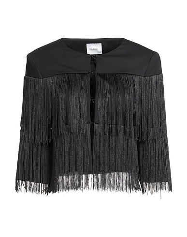 GAUDÌ Jacket Black 62% Viscose, 33% Polyamide, 5% Elastane, Polyester