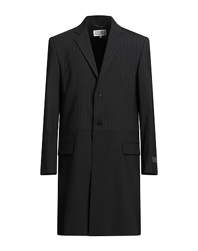MM6 MAISON MARGIELA Full-length jacket Black 54% Polyester, 44% Virgin Wool, 2% Elastane