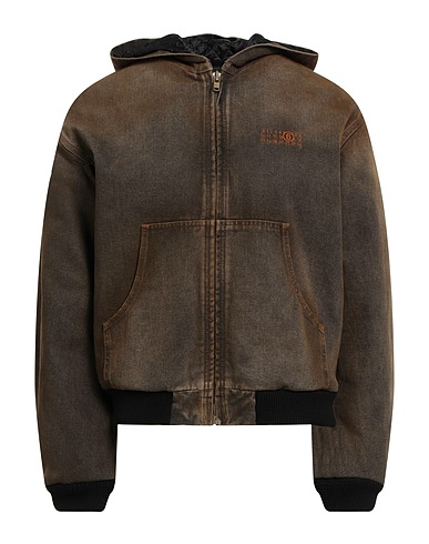 MM6 MAISON MARGIELA Denim jacket Khaki 100% Cotton