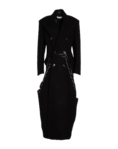 MAISON MARGIELA Coat Black 100% Wool