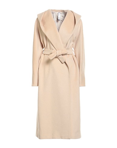 HEVÒ Coat Beige 50% Virgin Wool, 35% Mohair wool, 15% Polyamide