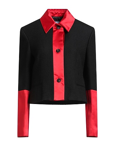 FERRAGAMO Jacke Schwarz 48% Schurwolle, 35% Acryl, 17% Polyester, Seide