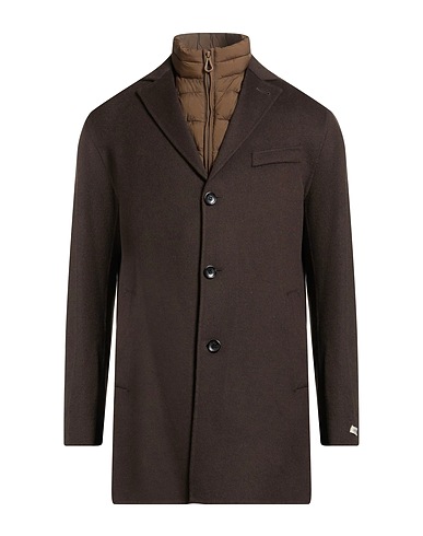 PALTÒ Coat Dark brown 80% Wool, 20% Nylon