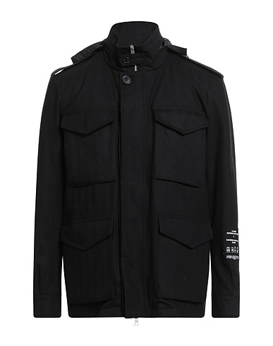 PALTÒ Coat Black 85% Virgin Wool, 13% Polyurethane, 2% Elastane