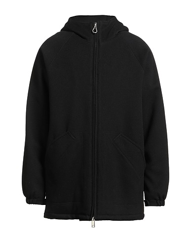 PALTÒ Coat Black 75% Virgin Wool, 20% Polyamide, 5% Cashmere