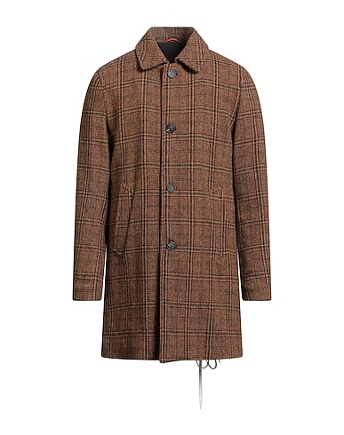 PALTÒ Cappotto Marrone 100% Lana Vergine, Poliestere