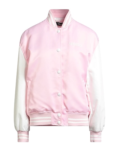 VERSACE Jacket Pink 100% Viscose, Polyester, Cotton, Polyamide, Elastane