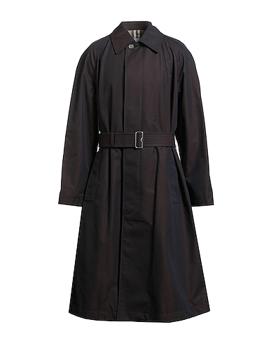BURBERRY Full-length jacket Dark brown 100% Cotton
