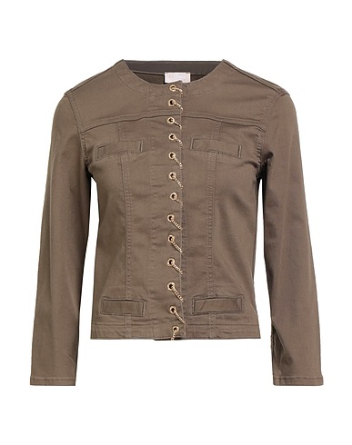 LIU •JO Jacke Khaki 97% Baumwolle, 3% Elastan