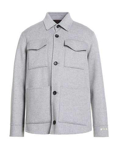 PALTÒ Giubbotto Grigio chiaro 80% Lana, 20% Nylon