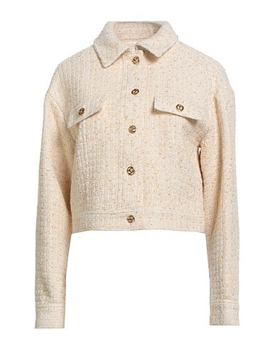 TWINSET Jacket Cream 77% Polyester, 22% Wool, 1% Metallic Polyester