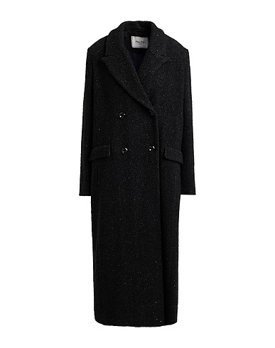 PALTÒ Coat Black 45% Wool, 42% Acrylic, 9% Polyester, 4% Polyamide