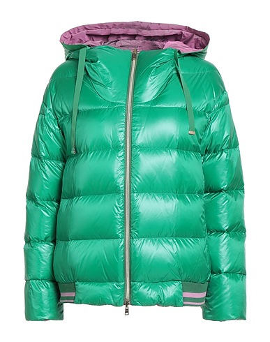 HERNO Piumino Verde 100% Poliammide, Acrilico, Elastan