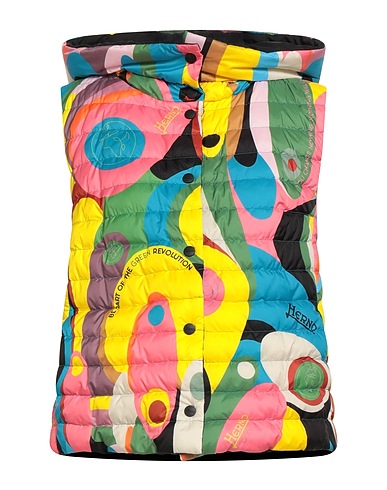 HERNO Vest GLOBE Pink 100% Polyester, Polyurethane