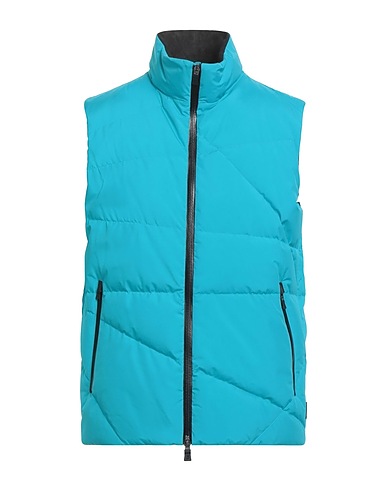 HERNO Vest LAMINAR Turquoise 100% Polyester, PTFE - Polytetrafluoroethylene