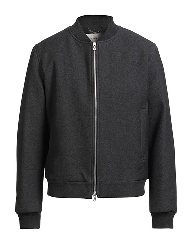DRIES VAN NOTEN Bomber Charcoal 100% Wool