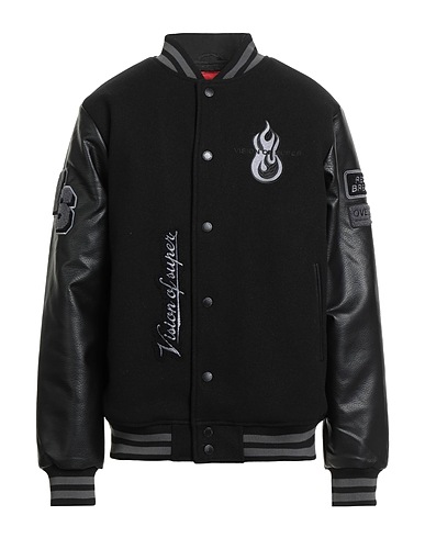 VISION OF SUPER Jacket Black 100% Polyurethane