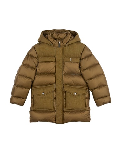 HERNO COATS & JACKETS Military green 100% Polyamide, Wool, Polyester