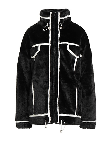 LIUREGALI Kunstpelz Schwarz 100% Polyester