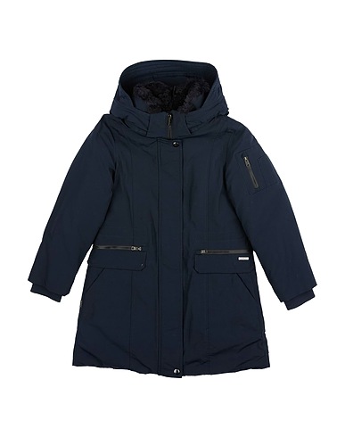 WOOLRICH Shell jacket Navy blue 60% Cotton, 40% Polyamide