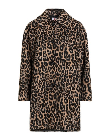 KONTATTO Coat Camel 54% Cotton, 43% Polyester, 3% Other Fibres