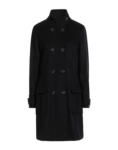 BARBOUR Coat Black 70% Wool, 25% Polyamide, 5% Cashmere